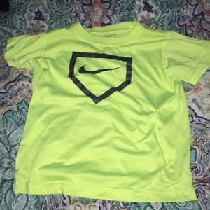 Neon Yellow Nike Dri-Fit Shirt